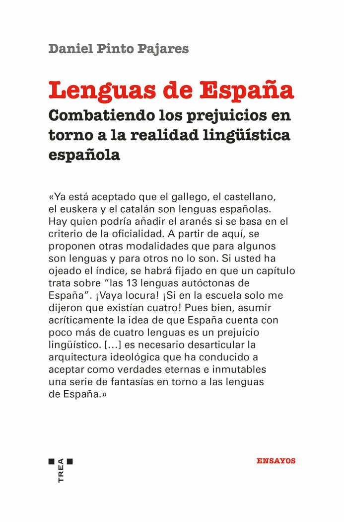 LENGUAS DE ESPAÑA, de Pinto Pajares, Daniel | portada del libro
