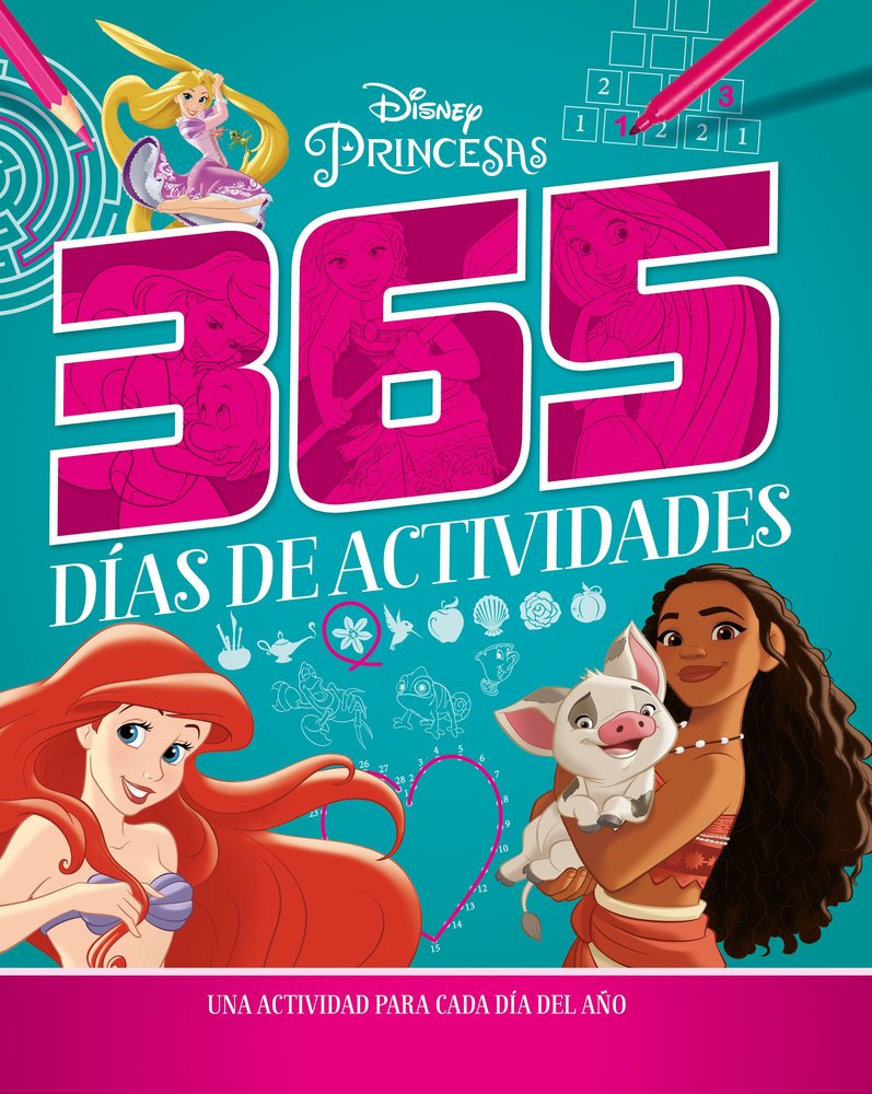 PRINCESAS. 365 DIAS DE ACTIVIDADES, de DISNEY | portada del libro
