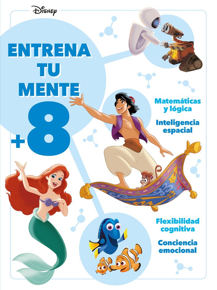 DISNEY. ENTRENA TU MENTE +8, de DISNEY | portada del libro