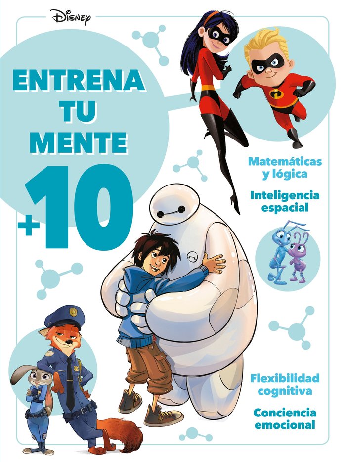 DISNEY. ENTRENA TU MENTE +10, de DISNEY | portada del libro