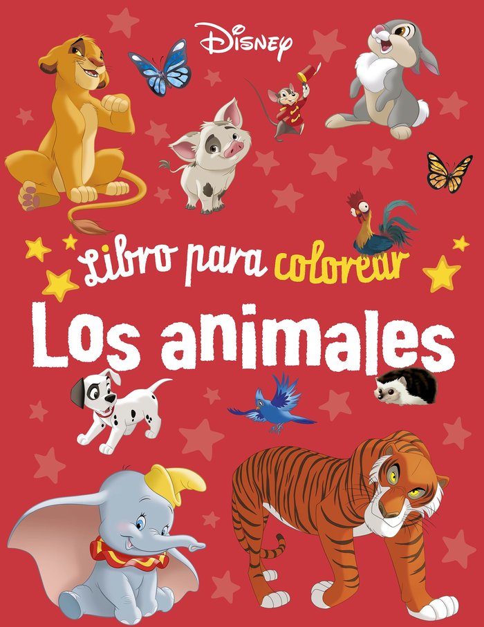 DISNEY. LIBRO PARA COLOREAR. LOS ANIMALES, de DISNEY | portada del libro