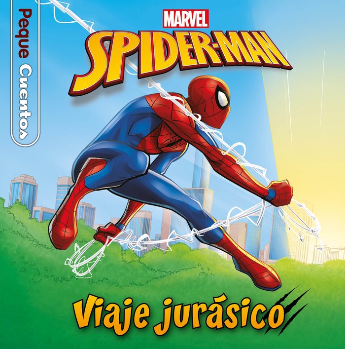 SPIDER-MAN. VIAJE JURASICO. PEQUECUENTOS, de DISNEY | portada del libro