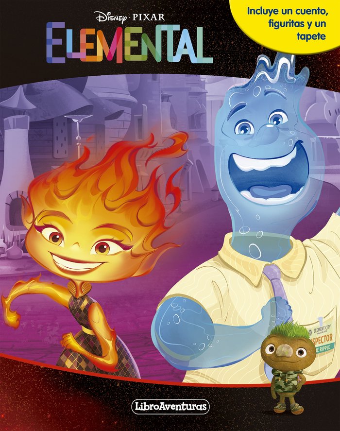 ELEMENTAL. LIBROAVENTURAS, de DISNEY | portada del libro