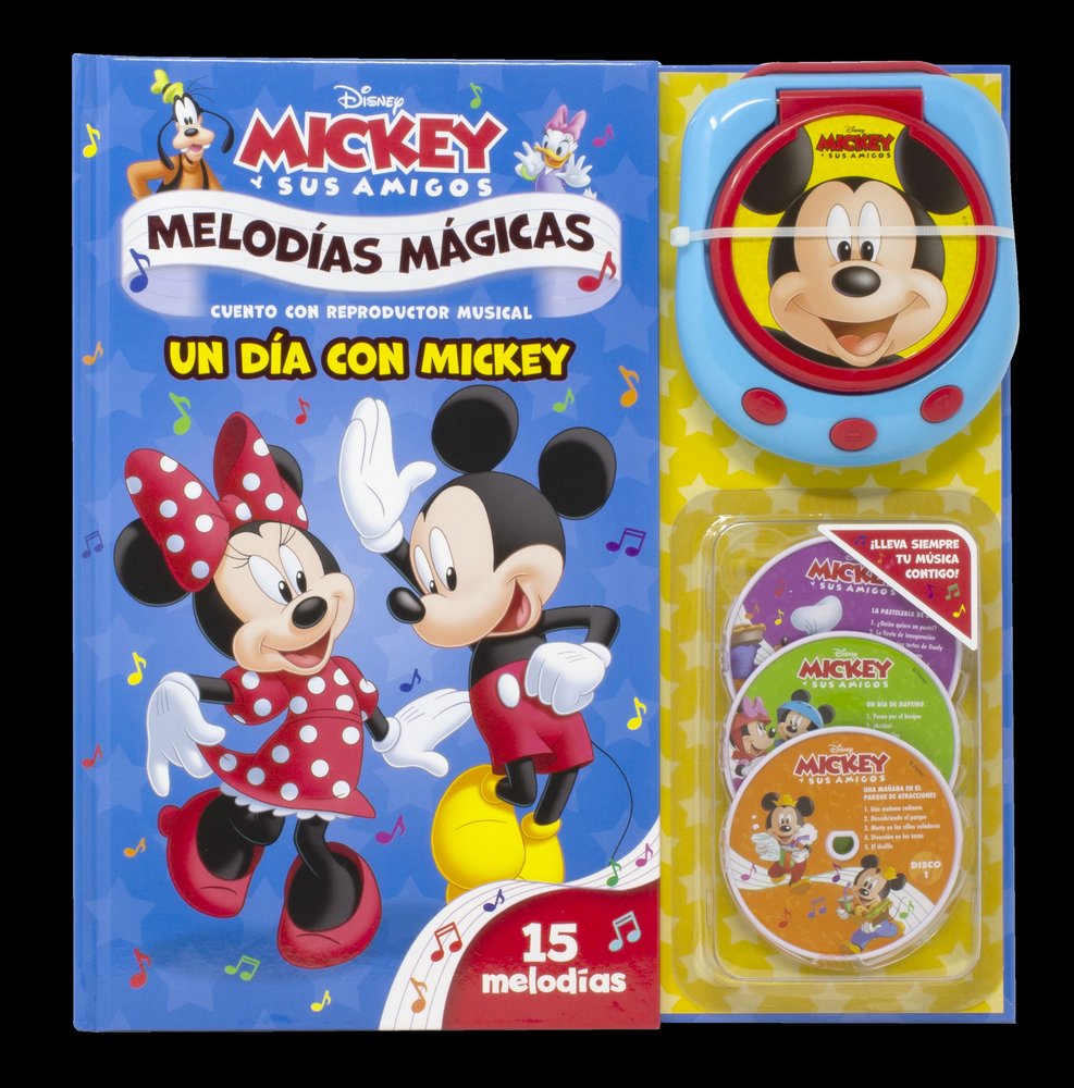 MICKEY. MELODIAS MAGICAS. UN DIA CON MICKEY, de DISNEY | portada del libro