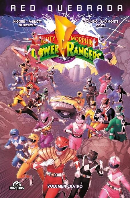 MIGHTY MORPHIN POWER RANGERS 4, de KYLE HIGGINS | portada del libro