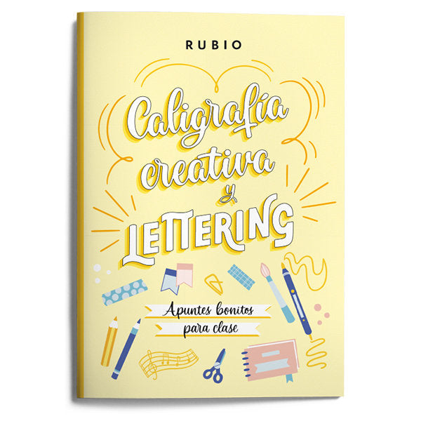 CALIGRAFIA CREATIVA LETTERING APUNTES BONITOS PARA CLASE, de BEATRIZ NACHER RODRIGUEZ | portada del libro