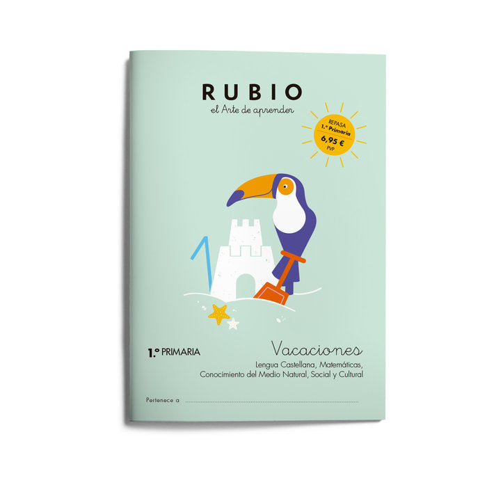 VACACIONES RUBIO 1ºEP 24 | portada del libro