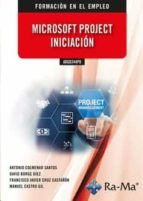 ADGD344PO MICROSOFT PROJECT INICIACION, de COLMENAR SANTOS | portada del libro