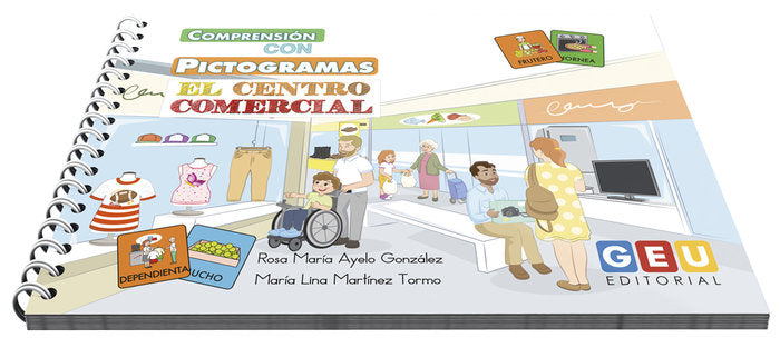 COMPRENSION CON PICTOGRAMAS EL CENTRO COMERCIAL, de Ayelo, Rosa Mª | portada del libro