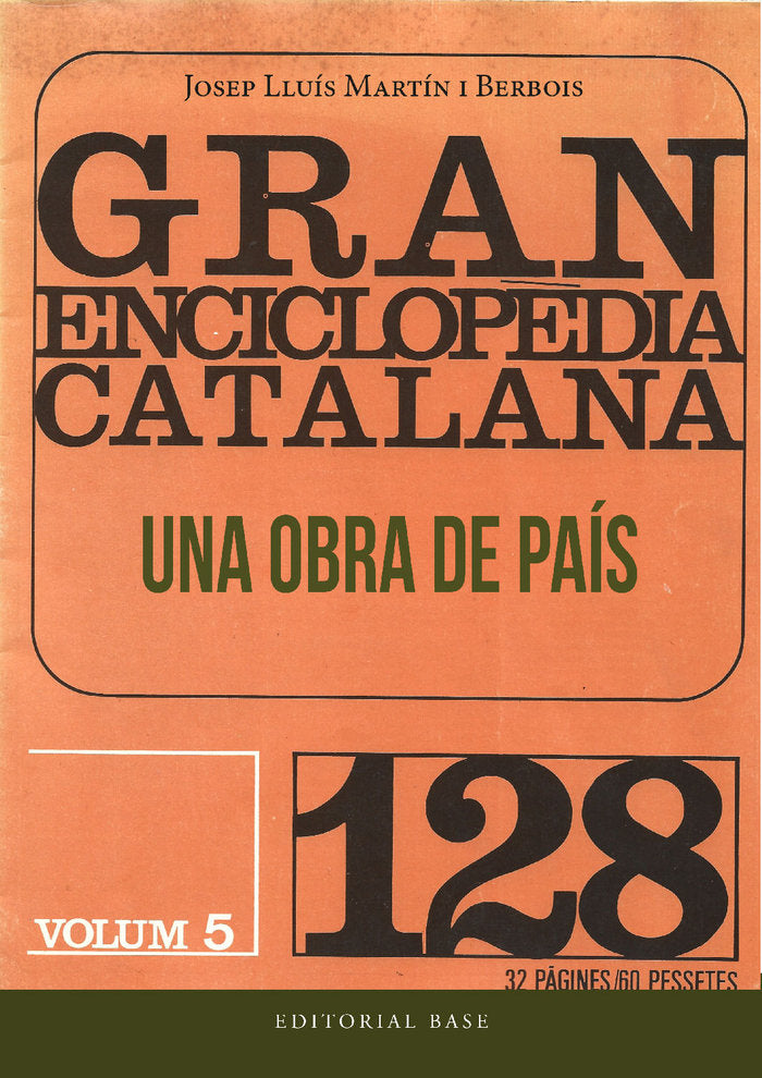 GRAN ENCICLOPEDIA CATALANA UNA OBRA DE PAIS, de MARTIN I BERBOIS, JOSEP LLUIS | portada del libro