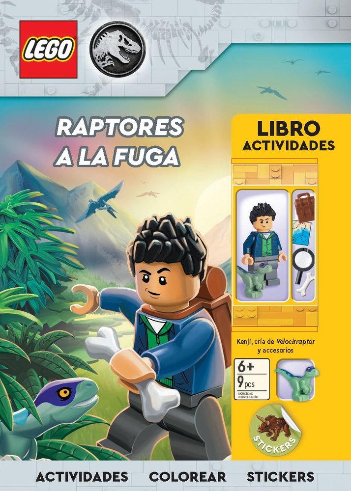 LEGO© JURASSIC WORLD RAPTORES A LA FUGA | portada del libro