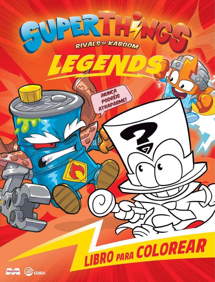 LIBRO PARA COLOREAR SUPERTHINGS LEGENDS ESPAÑA | portada del libro