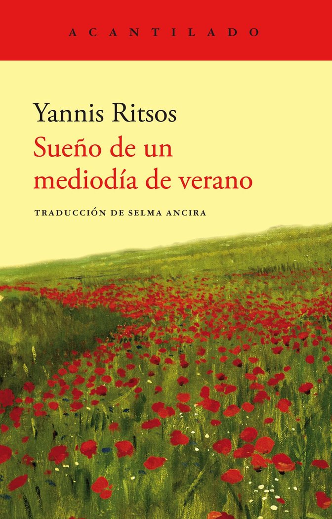 SUEÑO DE UN MEDIODIA DE VERANO, de RITSOS, YANNIS | portada del libro