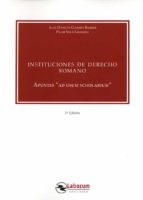 Instituciones de Derecho Romano, de Juan Damián Gandía Barber | portada del libro