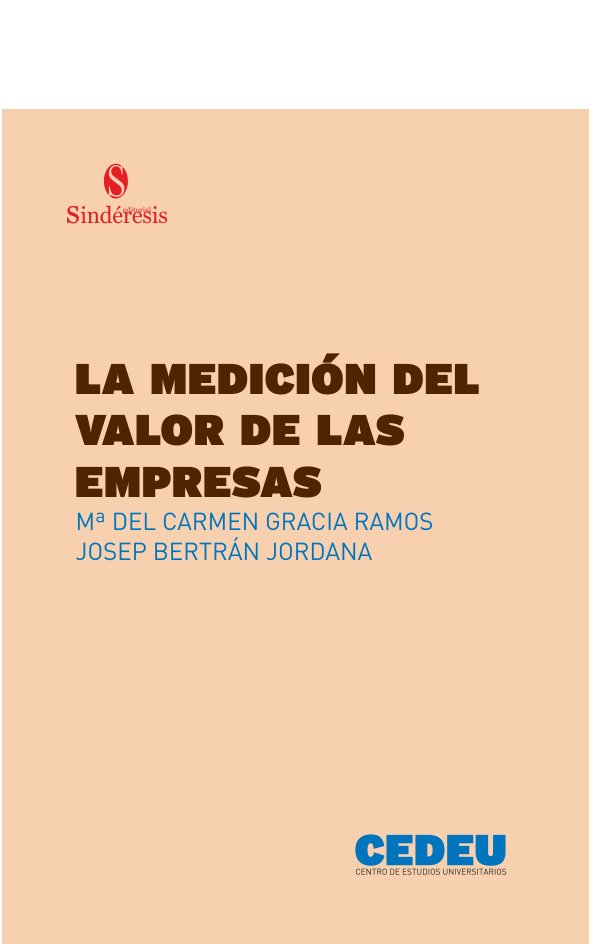 LA MEDICION DEL VALOR DE LAS EMPRESAS, de GRACIA RAMOS, MARIA DEL CARMEN | portada del libro