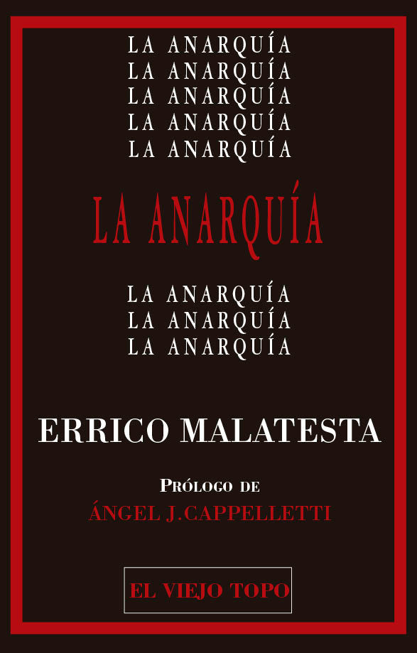 LA ANARQUIA, de ERRICO MALATESTA | portada del libro