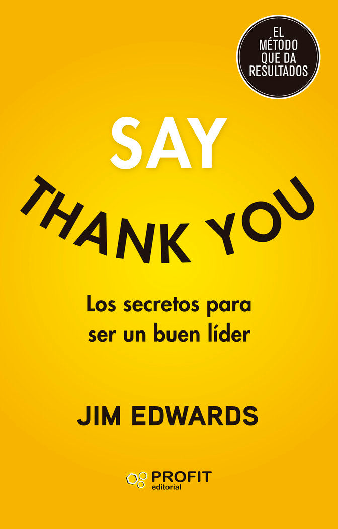 SAY THANK YOU, de JIM EDWARDS | portada del libro