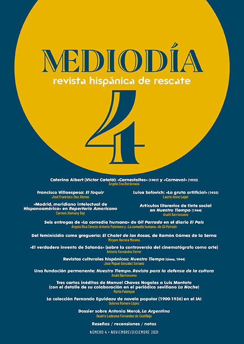 MEDIODIA. REVISTA HISPANICA DE RESCATE. 4, de MEDIODIA. REVISTA HISPANICA DE RESCATE. 4, VARIOS AUTORES | portada del libro