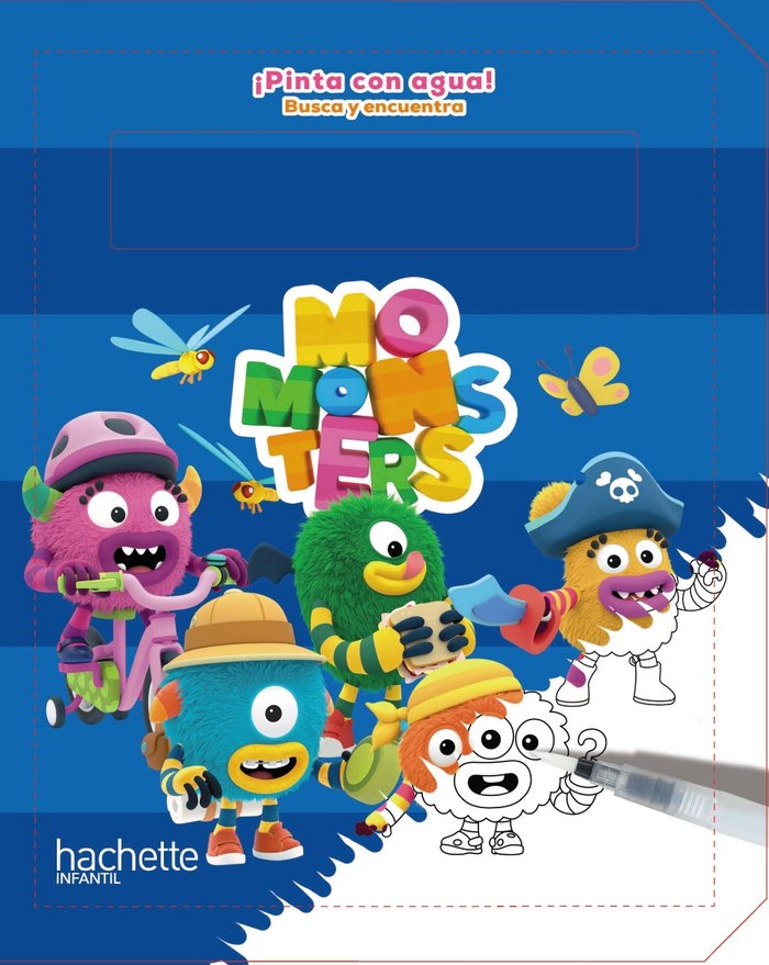 PINTA CON AGUA BUSCA Y ENCUENTRA MOMONSTERS, de VARIOS AUTORES | portada del libro