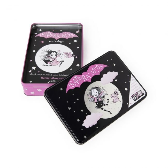 ISADORA MOON. ¡UN MAGICO COFRE LLENO DE LIBROS Y PURPURINA!, de MUNCASTER, HARRIET | portada del libro