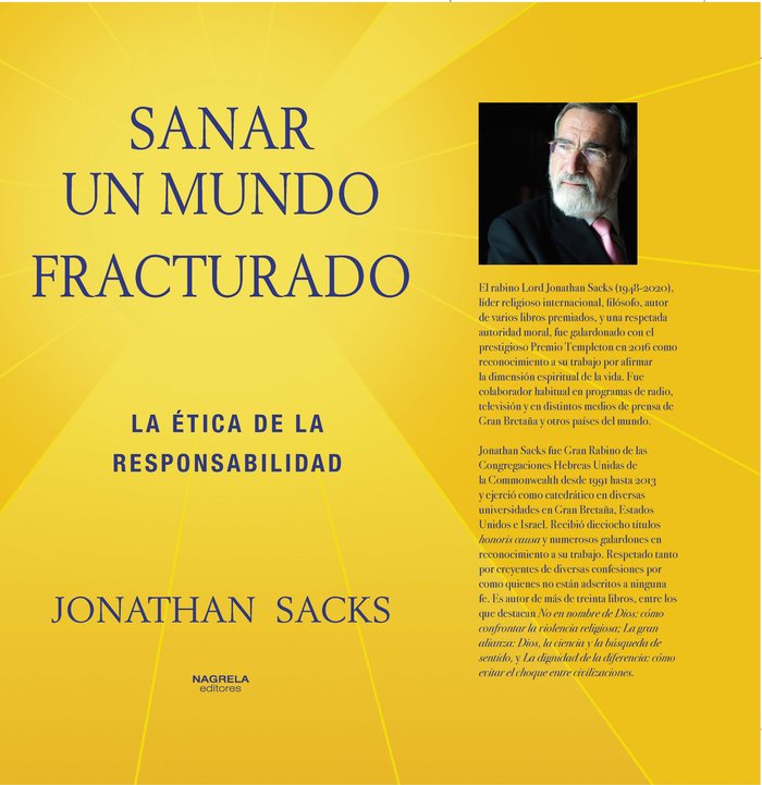 SANAR UN MUNDO FRACTURADO, de SACKS, JONATHAN | portada del libro
