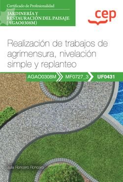 MANUAL REALIZACION DE TRABAJOS DE AGRIMENSURA, NIVELACION S, de JULIA RONCERO RONCERO | portada del libro