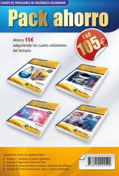 PACK AHORRO PROFESOR ENSEÑANZA SECUNDARIA. INFORMATIC, de LOPEZ QUEROL, JORGE | portada del libro