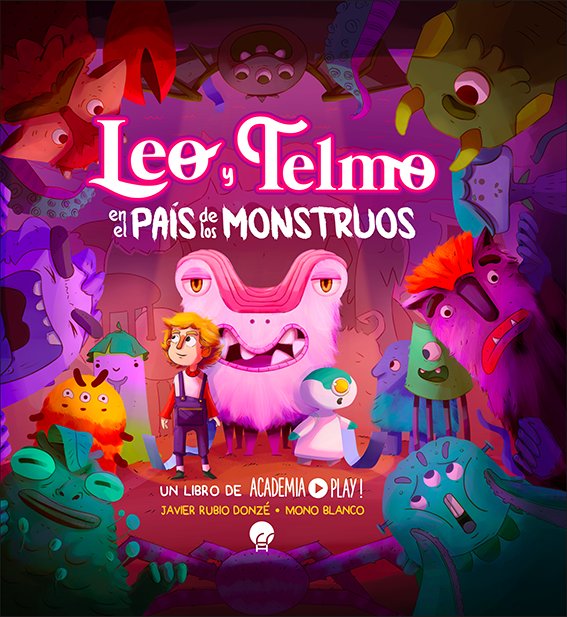 LEO Y TELMO EN EL PAIS DE LOS MONSTRUOS, de ACADEMIA PLAY | portada del libro