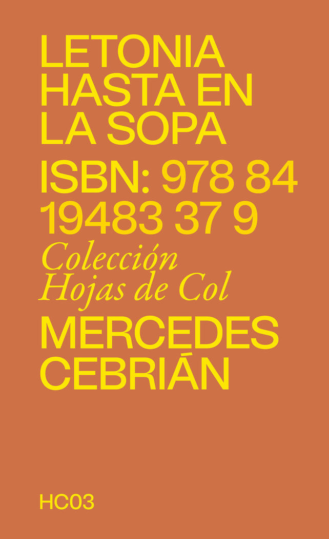 Hojas de col, de CEBRIAN, MERCEDES | portada del libro