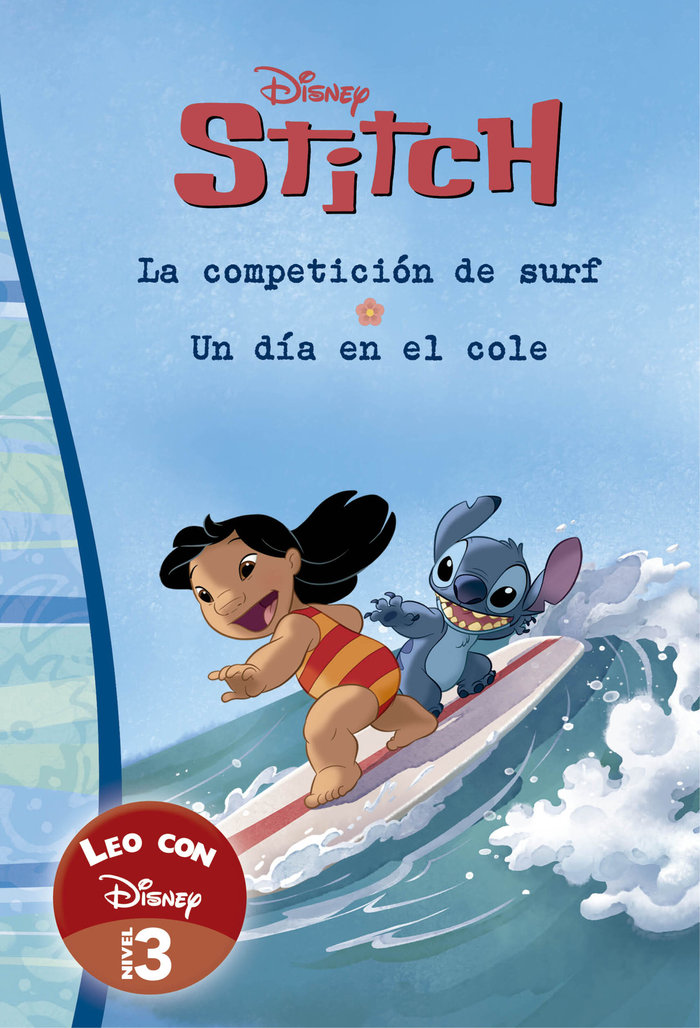 LEO CON DISNEY. UN DIA EN EL COLE Y LA COMPETICION DE SURF, de DISNEY | portada del libro