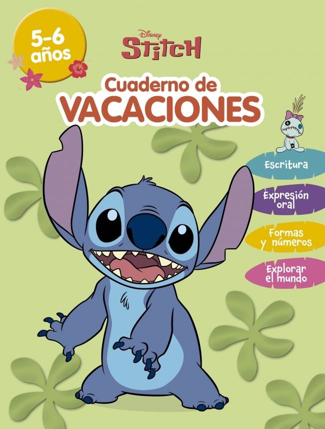 STITCH. (5-6 AÑOS) (DISNEY. CUADERNO DE VACACIONES), de DISNEY | portada del libro