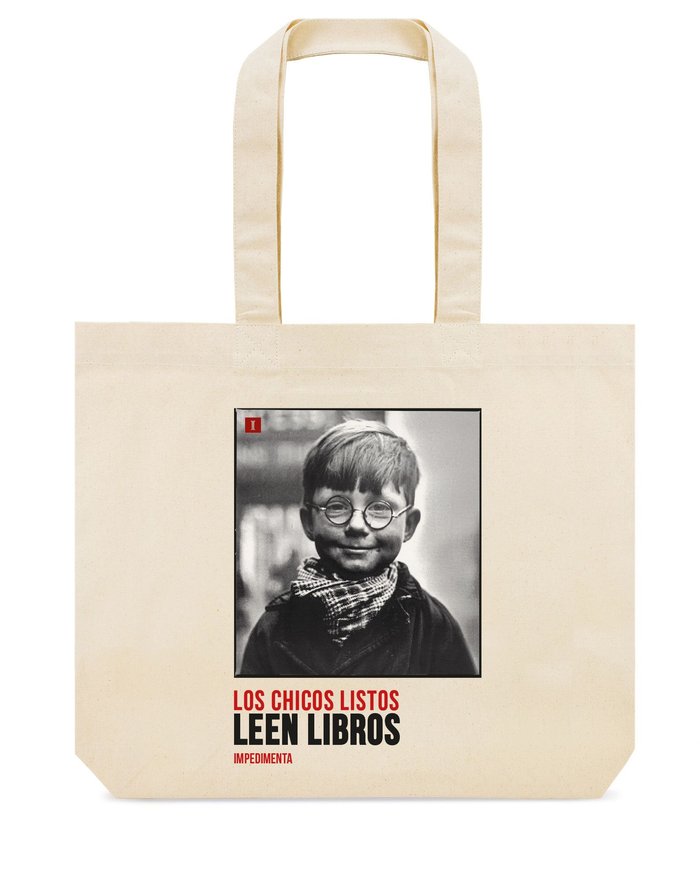 BOLSA DE TELA "LOS CHICOS LISTOS LEEN LIBROS" | portada del libro
