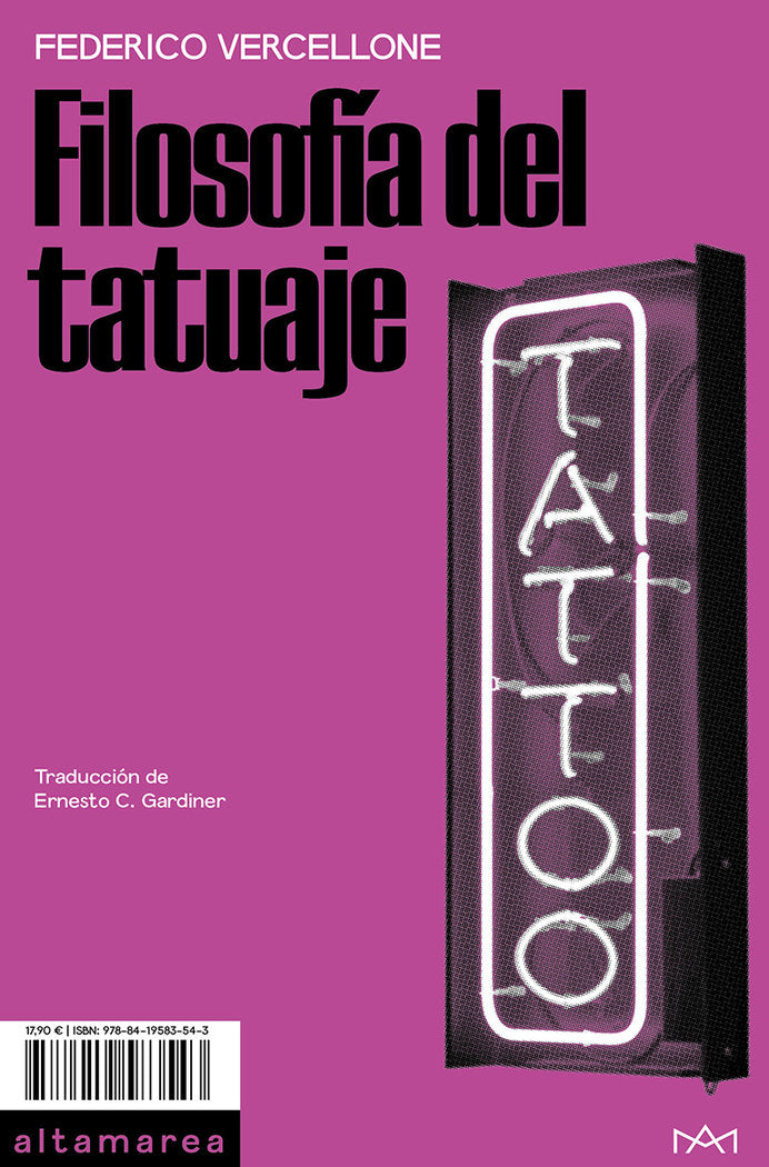 FILOSOFIA DEL TATUAJE, de VERCELLONE, FEDERICO | portada del libro