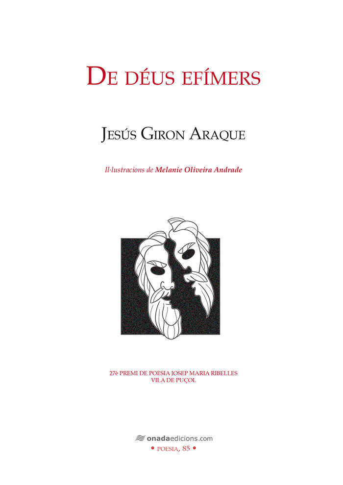 De déus efímers, de Girón Araque,Jesús | portada del libro