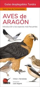 AVES DE ARAGON - GUIAS DESPLEGABLES TUNDRA, de Víctor J. Hernández | portada del libro