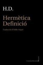 HERMETICA DEFINICIO, de Hilda Doolittle | portada del libro
