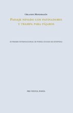 PAISAJE NEVADO CON PATINADORES Y TRAMPA PARA PÁJAROS, de ORLANDO MONDRAGON | portada del libro