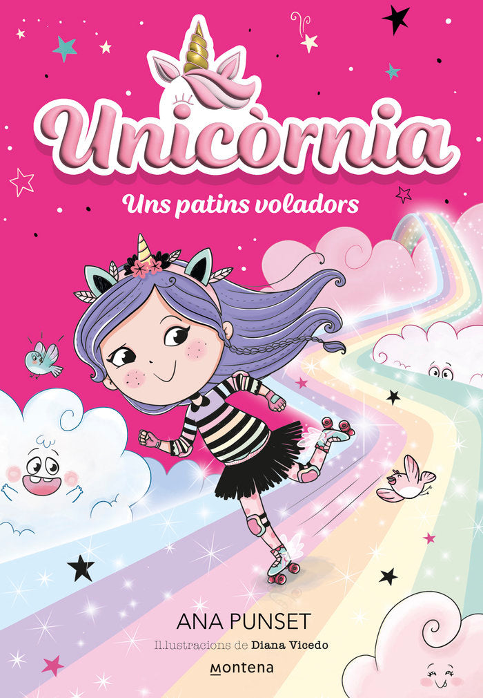 UNICORNIA 8 UNS PATINS VOLADORS, de ANA PUNSET | portada del libro
