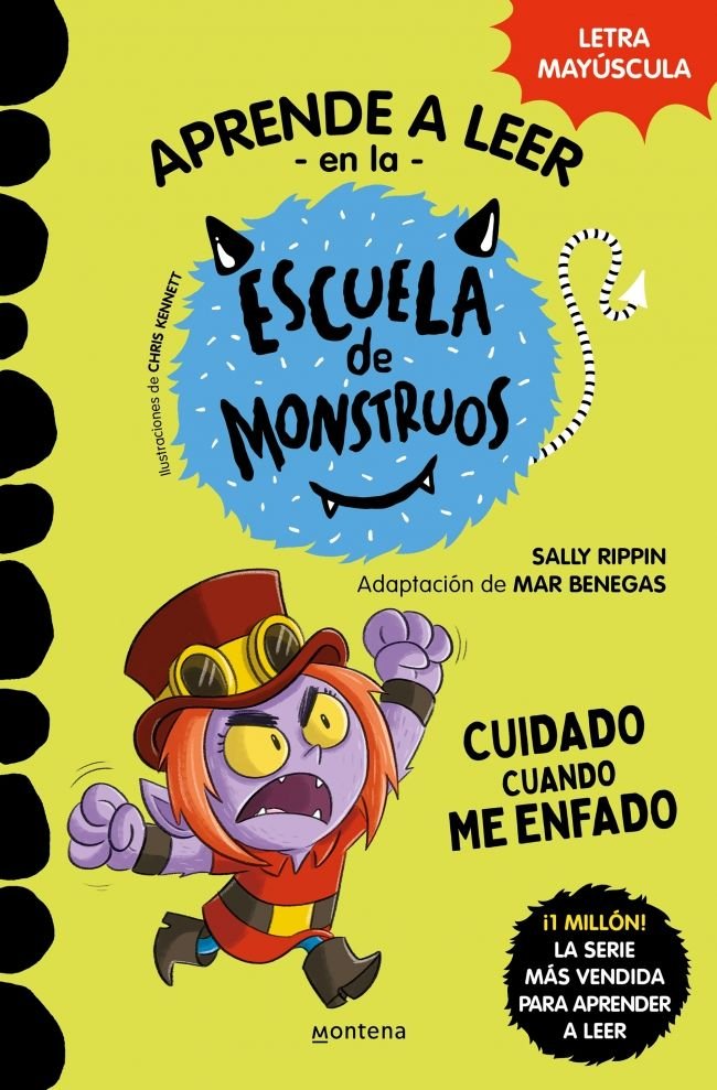 Aprende a leer escuela de monstruos 15 cuidado cuando me enfado, de Sally Rippin | portada del libro