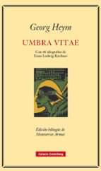 UMBRA VITAE, de Georg Heym | portada del libro
