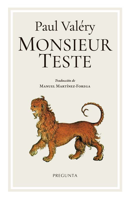 MONSIEUR TESTE, de VALERY, PAUL | portada del libro