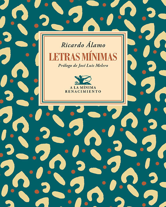 LETRAS MINIMAS, de ALAMO, RICARDO | portada del libro
