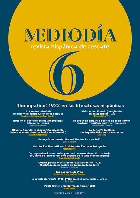 MEDIODIA. REVISTA HISPANICA DE RESCATE. 6, de AUTORES - MEDIODIA 6, VARIOS | portada del libro