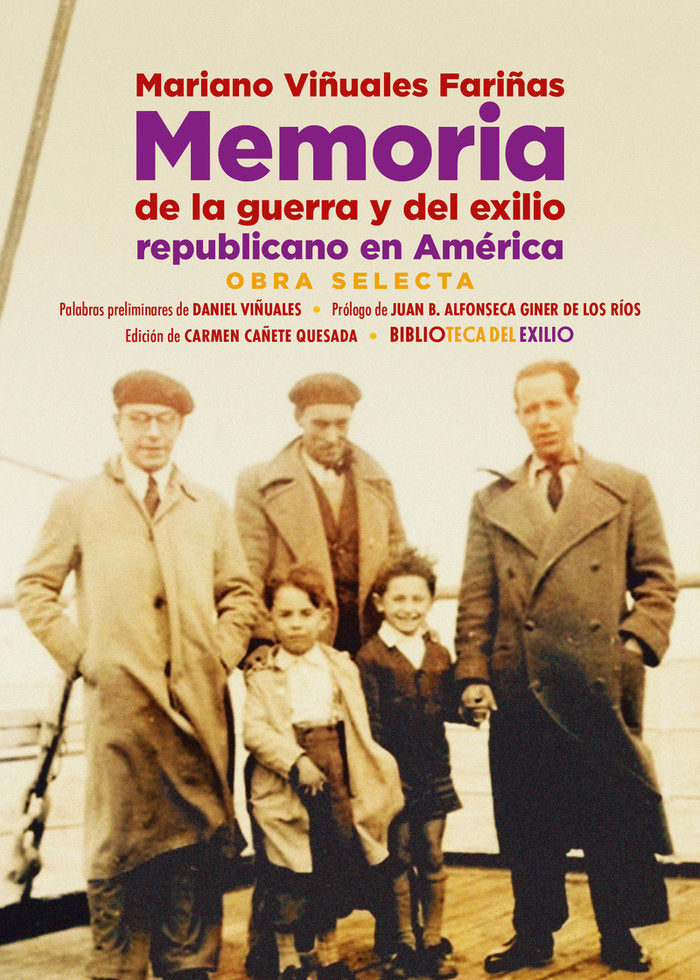 MEMORIA DE LA GUERRA Y DEL EXILIO REPUBLICANO EN AMERICA, de VIÑUALES FARIÑA, MARIANO | portada del libro