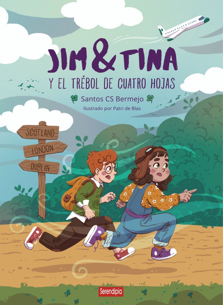 Jim / Tina y el trébol de cuatro hojas, de , CS Bermejo, Santos | portada del libro