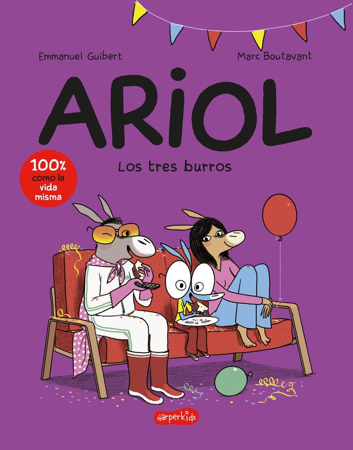 Ariol 8. Los tres burros, de GUIBERT, EMMANUEL | portada del libro