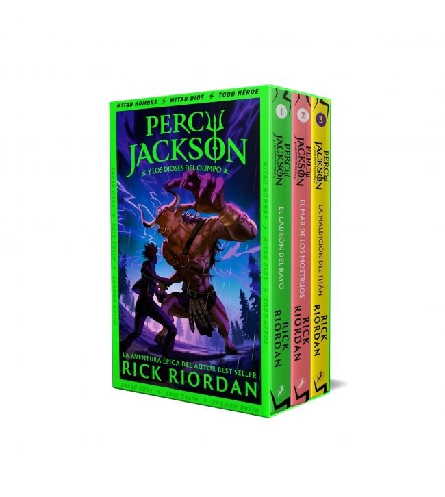 PACK PERCY JACKSON Y LOS DIOSES DEL OLIMPO (1,2 Y 3), de RICK RIORDAN | portada del libro