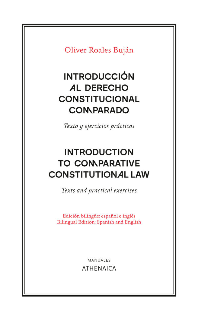 INTRODUCCION AL DERECHO CONSTITUCIONAL COMPARADO, de ROALES BUJAN, OLIVER | portada del libro