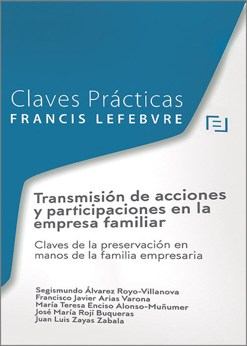TRANSMISION DE ACCIONES Y PARTICIPACIONES EN LA EMPRESA FAM | portada del libro
