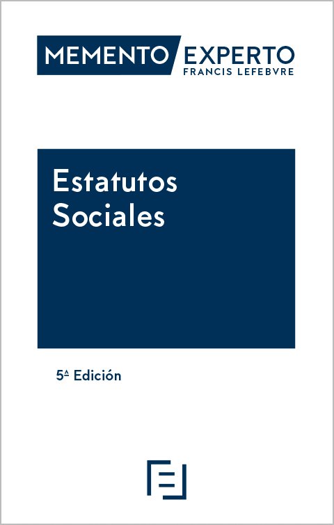 Memento Experto Estatutos Sociales 2024 | portada del libro
